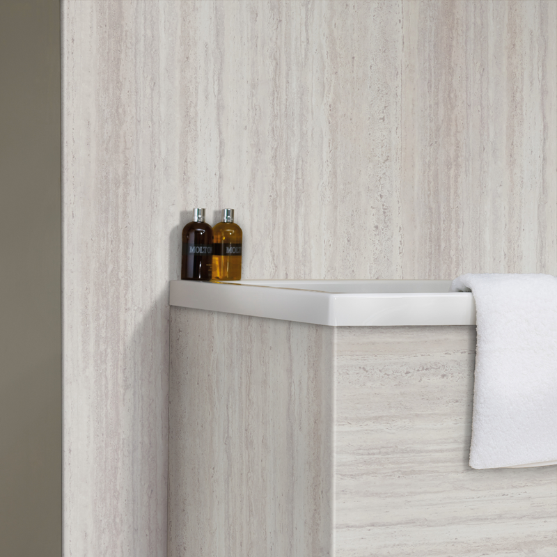 Bushboard Nuance Platinum Travertine Riven