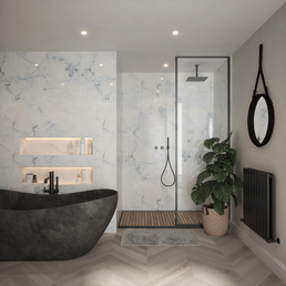 Bushboard Nuance White Onyx