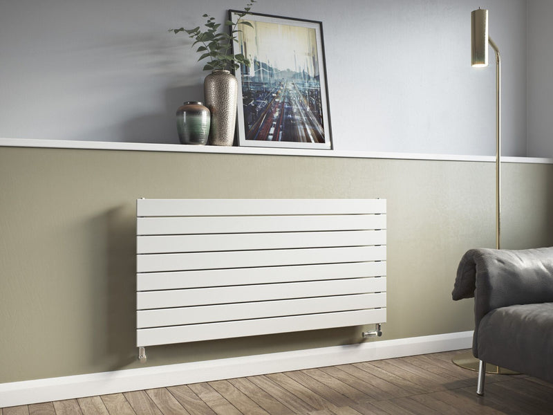 Eucotherm Mars Single Horizontal Radiator - Silver