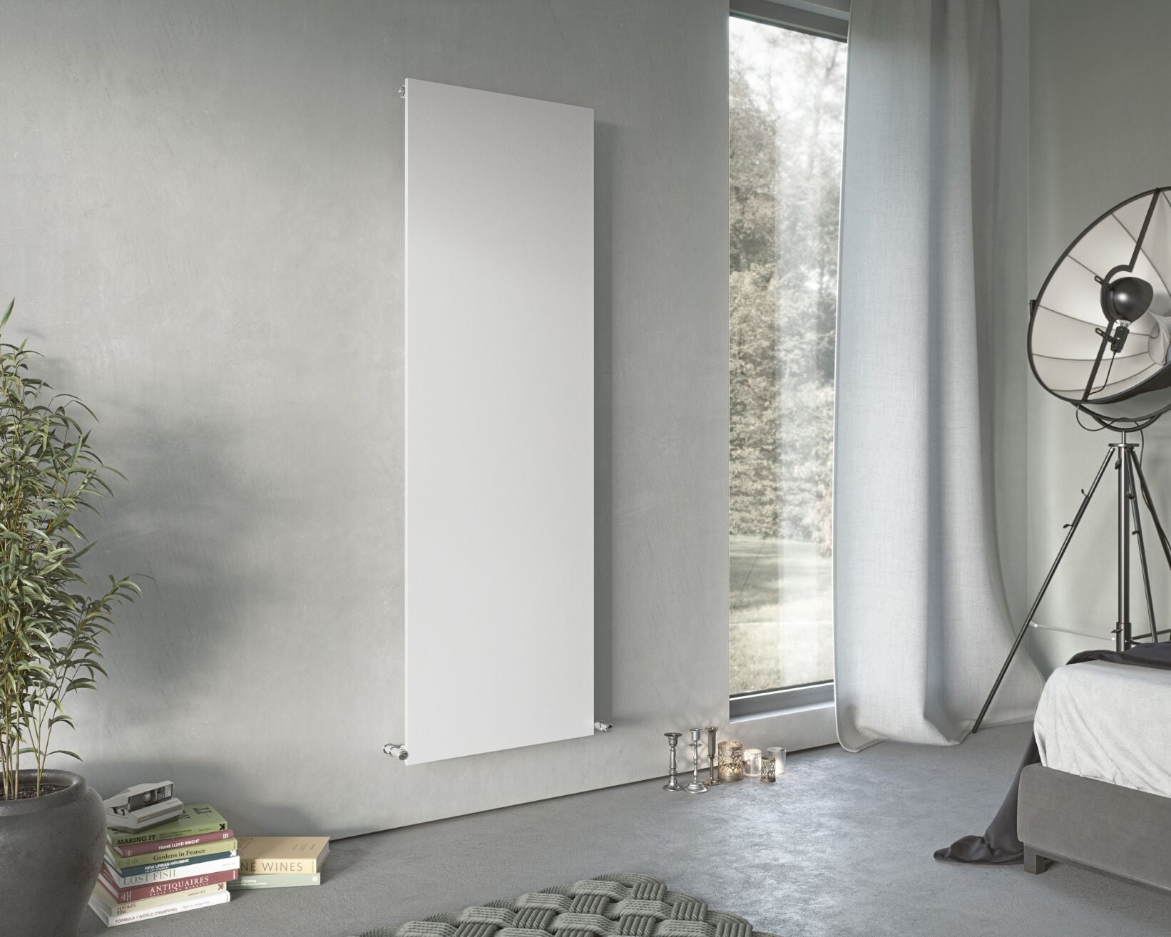 Eucotherm Mars Plus Single Vertical Radiator - White – Bath & More UK
