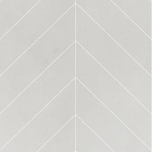 Fibo | Grey Cement Chevron Tile Wall Panel