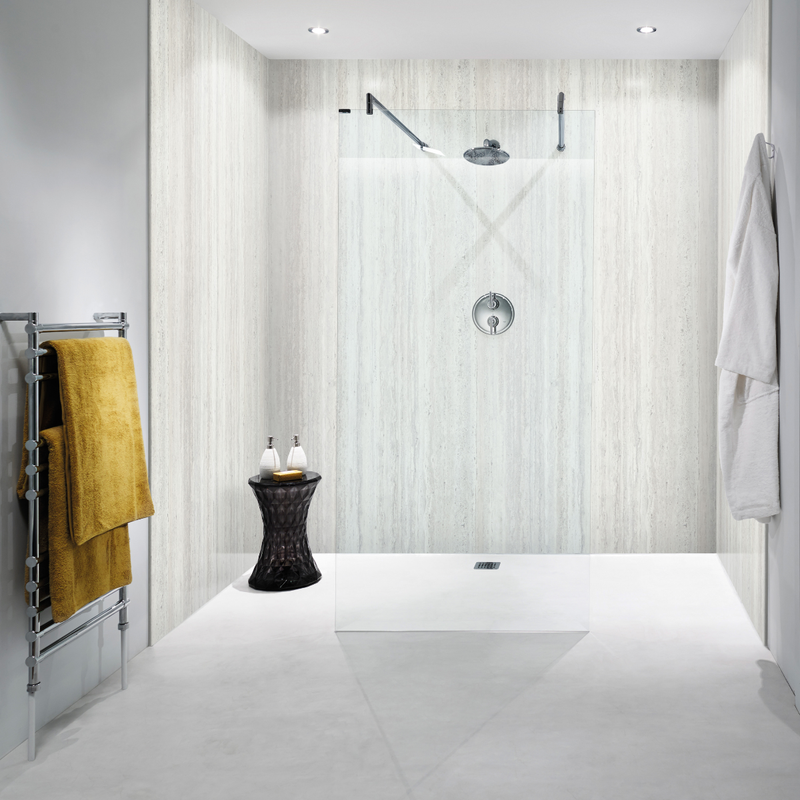 Bushboard Nuance Platinum Travertine Riven