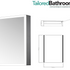 Ella Single Door Mirror Cabinet LED Surround with Sensor Switch & Shave Socket  | Tailored Bathrooms