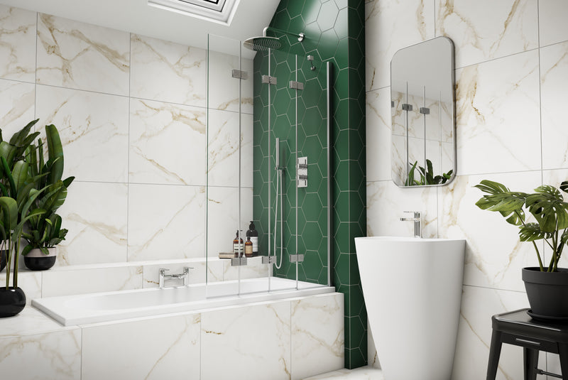 Kudos Inspire 4 Panel Compact Bath Screen