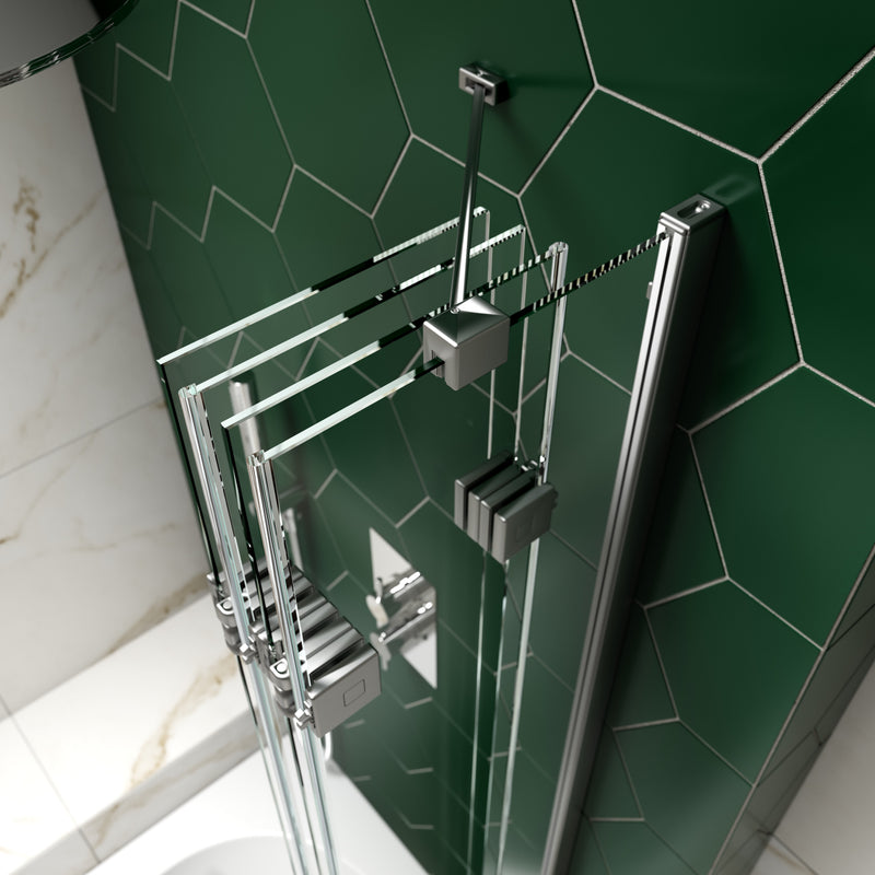 Kudos Inspire 4 Panel Compact Bath Screen