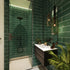 Fibo | Bottle Green Metro Brick Tile Wall Panel