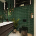 Fibo | Bottle Green Metro Brick Tile Wall Panel