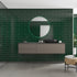 Fibo | Bottle Green Metro Brick Tile Wall Panel