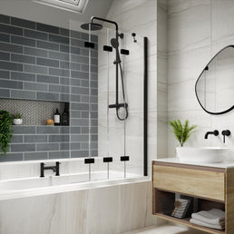 Kudos Inspire 4 Panel Compact Bath Screen
