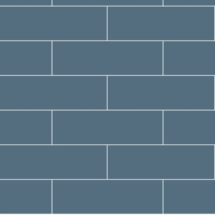 Fibo | Dusty Blue Metro Brick Tile Wall Panel