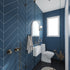 Fibo | Dusty Blue Chevron Tile Wall Panel