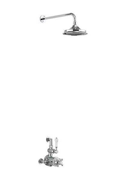 Burlington Showering Avon Thermostatic Exposed Shower Valve Single Outlet with Fixed Shower Arm