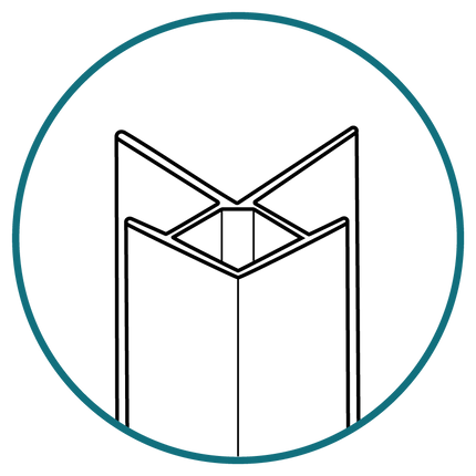 Wetwall | Alloy External Corner