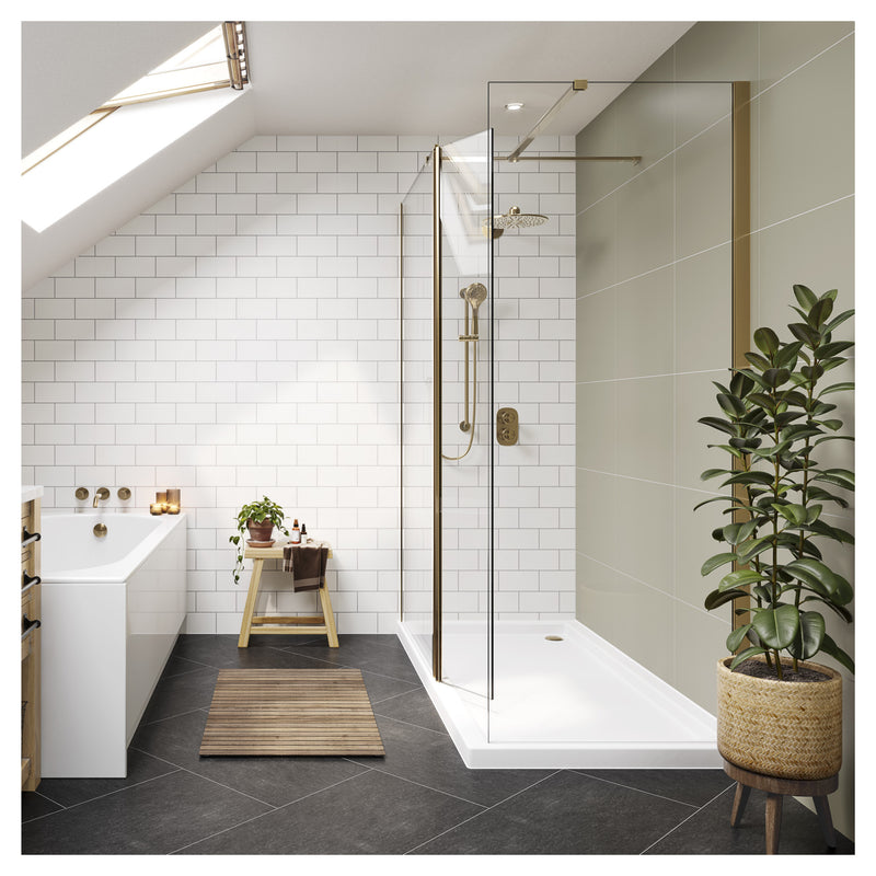 Alpine White Metro Tile | Multipanel Bathroom Wall Panels