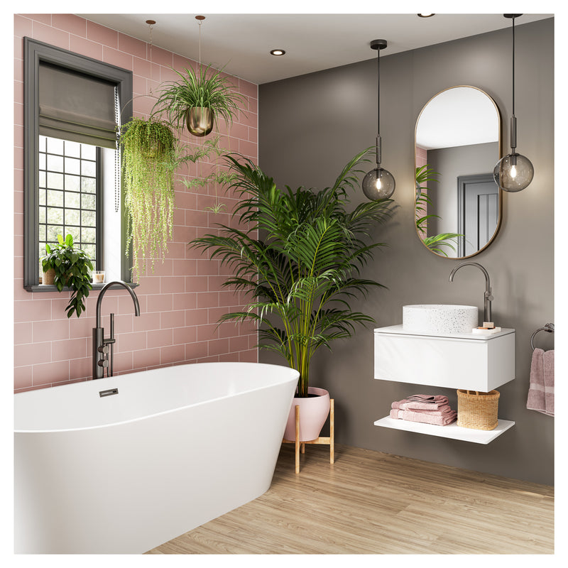 Antique Rose Metro Tile | Multipanel Bathroom Wall Panels