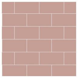 Antique Rose Metro Tile | Multipanel Bathroom Wall Panels