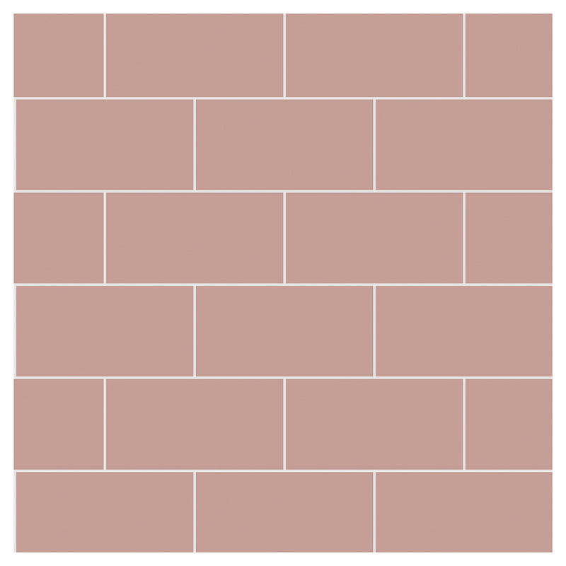 Antique Rose Metro Tile | Multipanel Bathroom Wall Panels