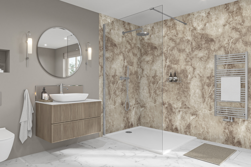 Onyx Marrone Elite | Wetwall Bathroom Wall Panels