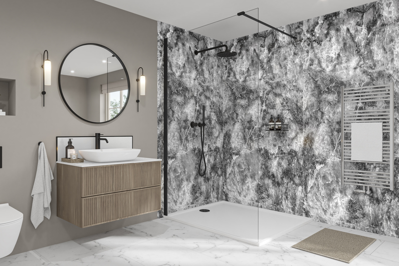 Onyx Grigio Elite | Wetwall Bathroom Wall Panels