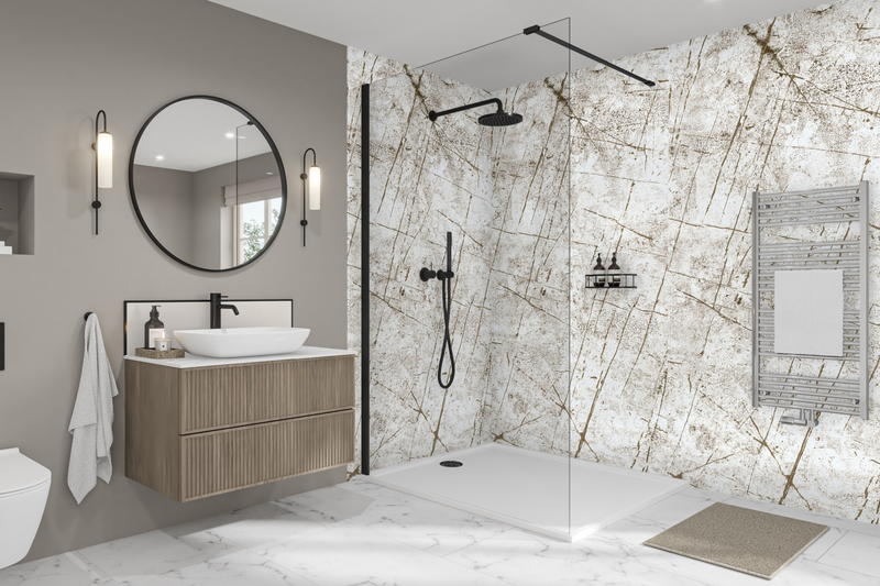 Vienna White Elite | Wetwall Bathroom Wall Panels