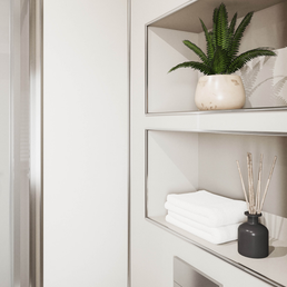 Malibu Grey Alloy | Wetwall Bathroom Wall Panels