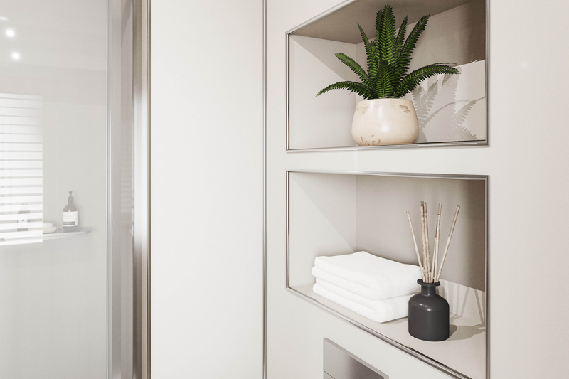 Malibu Grey Alloy | Wetwall Bathroom Wall Panels