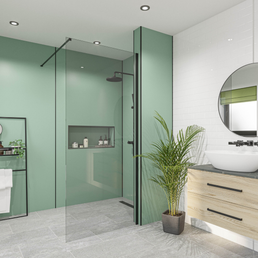 Seabreeze Green Alloy | Wetwall Bathroom Wall Panels