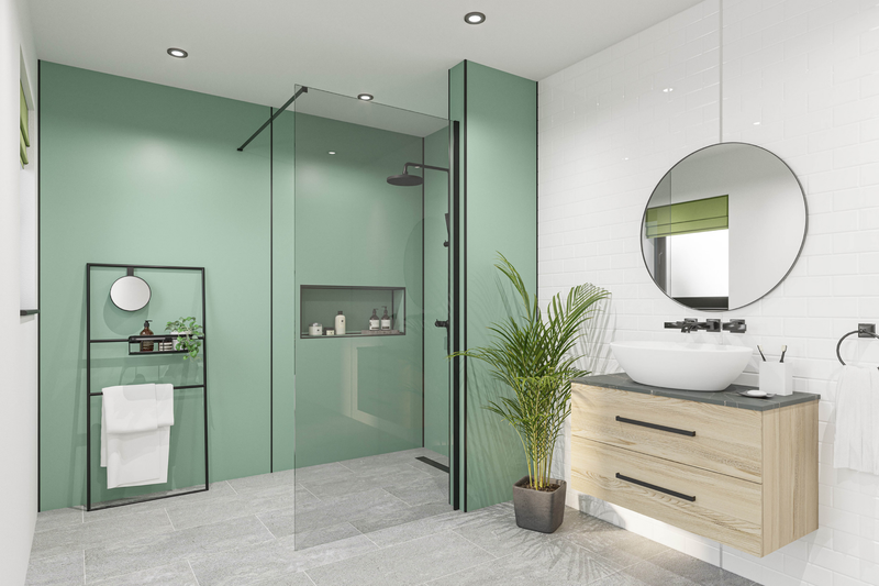 Seabreeze Green Alloy | Wetwall Bathroom Wall Panels