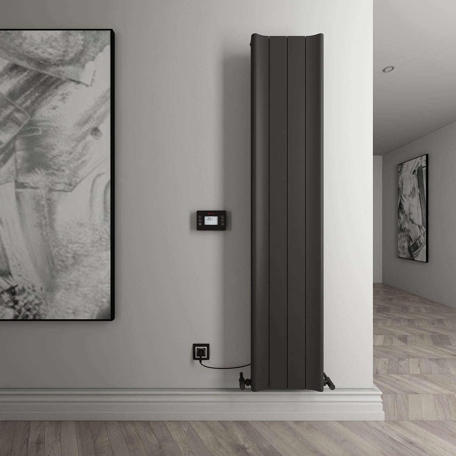 Carisa - Boreas Hybrid B Electric Radiator | Heating – Bath & More UK