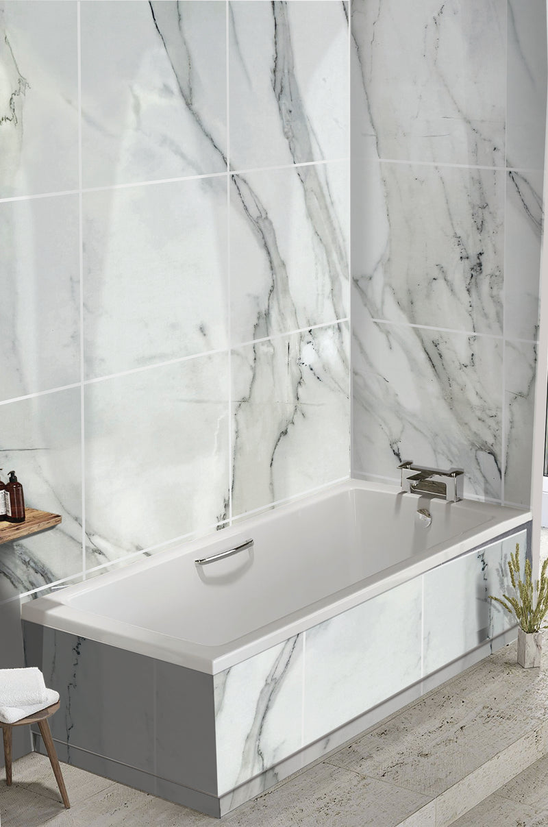 DuraPanel 5000 Carrara Marble Matt - Tile Effect