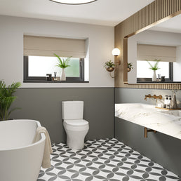 Battleship Grey Alloy | Wetwall Bathroom Wall Panels