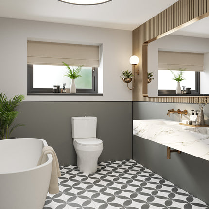 Battleship Grey Alloy | Wetwall Bathroom Wall Panels