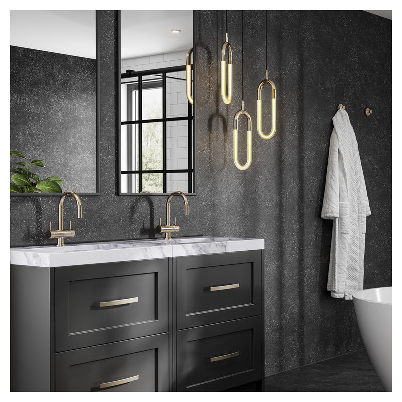 Black Mineral | Multipanel Bathroom Wall Panels