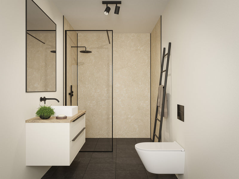 Mereva Wetlock Fawn Travertine Wall Panel