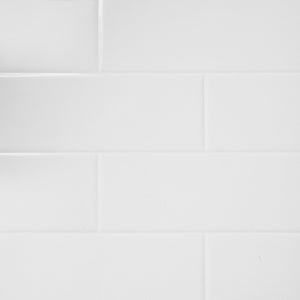 Metro Tile | Wetwall Metro Tile Wall Panels - Pure White Composite