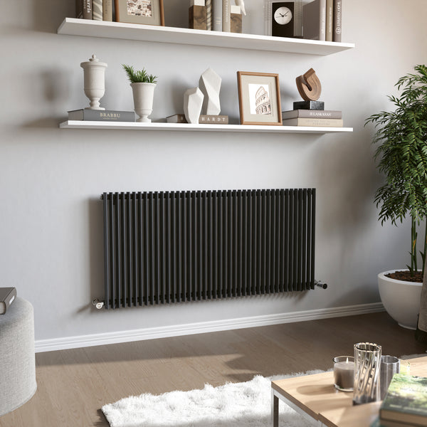 Eucotherm Corus Single Vertical Radiator with Central Connection - Anthracite