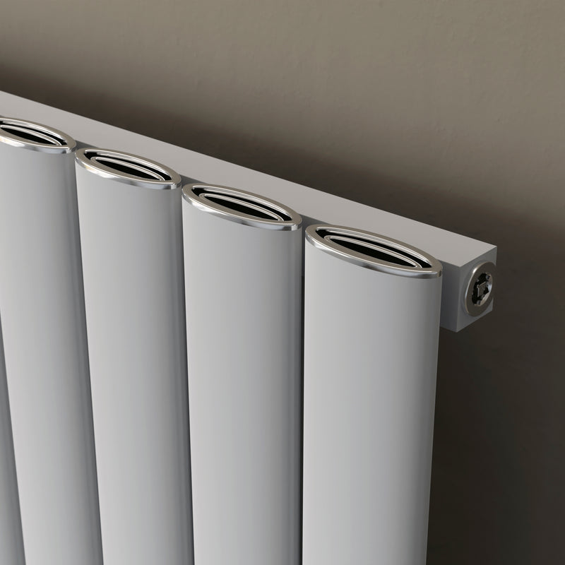 Delta Rear Door Rack Radiator Eucotherm Delta Vertical Aluminium Radiator - Textured White – Bath ...