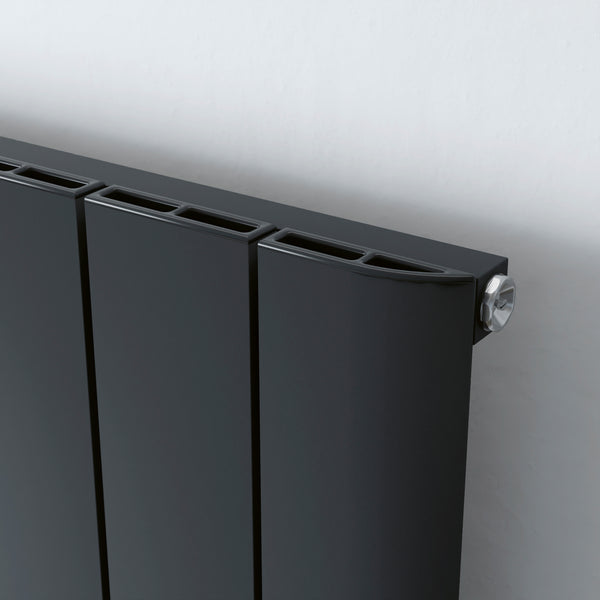 Eucotherm Eris Vertical Aluminium Radiator - Anthracite – Bath & More UK