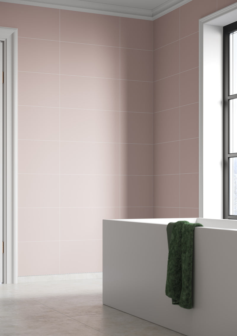 Fibo | Dusky Pink Tile Wall Panel