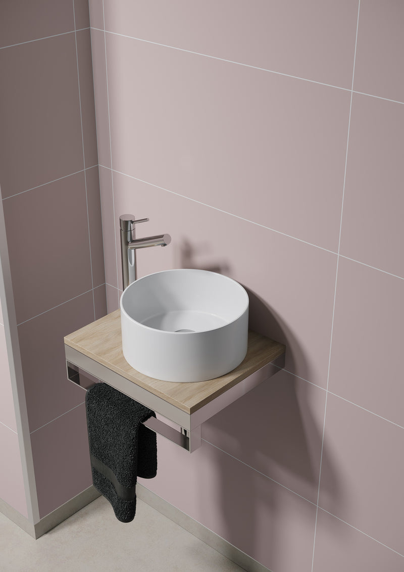 Fibo | Dusky Pink Tile Wall Panel