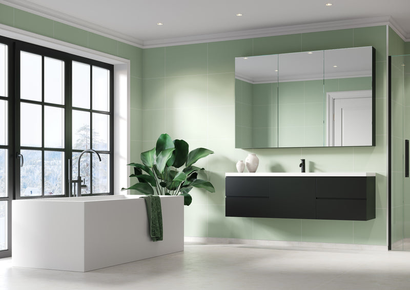 Fibo | Light Green Tile Wall Panel
