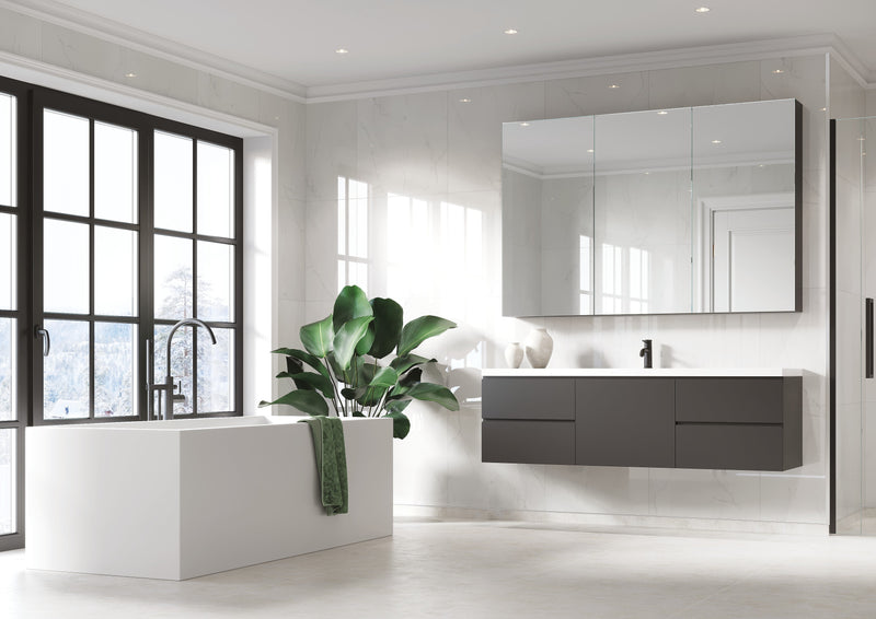 Fibo | Bright Marble Gloss Tile Effect Panel