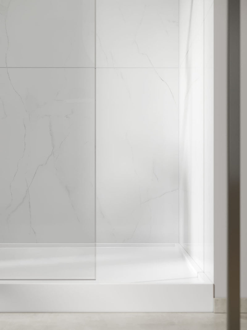 Fibo | Bright Marble Gloss Tile Effect Panel