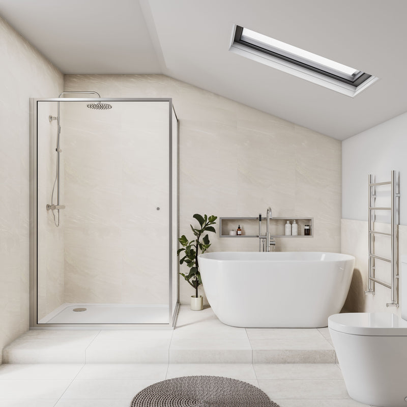 Fibo | Beige Stone Tile Wall Panel