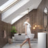 Fibo | Rough Wood Tile Wall Panel