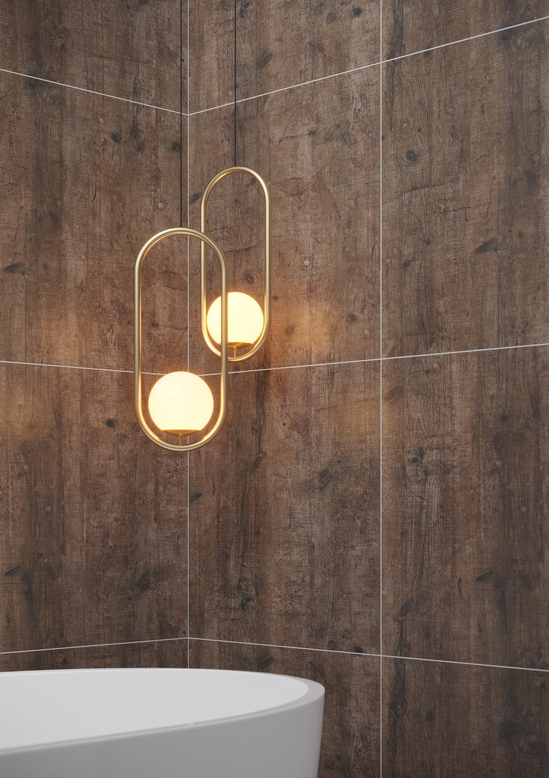 Fibo | Rough Wood Tile Wall Panel
