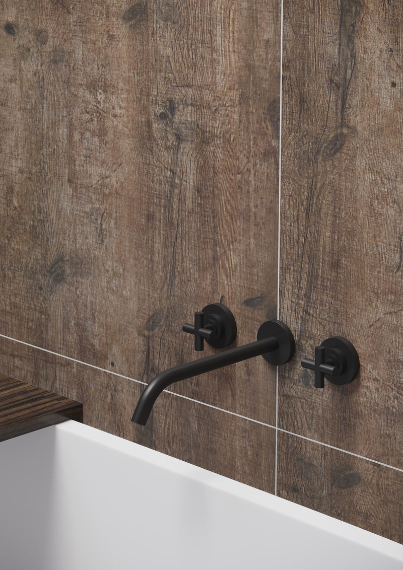 Fibo | Rough Wood Tile Wall Panel
