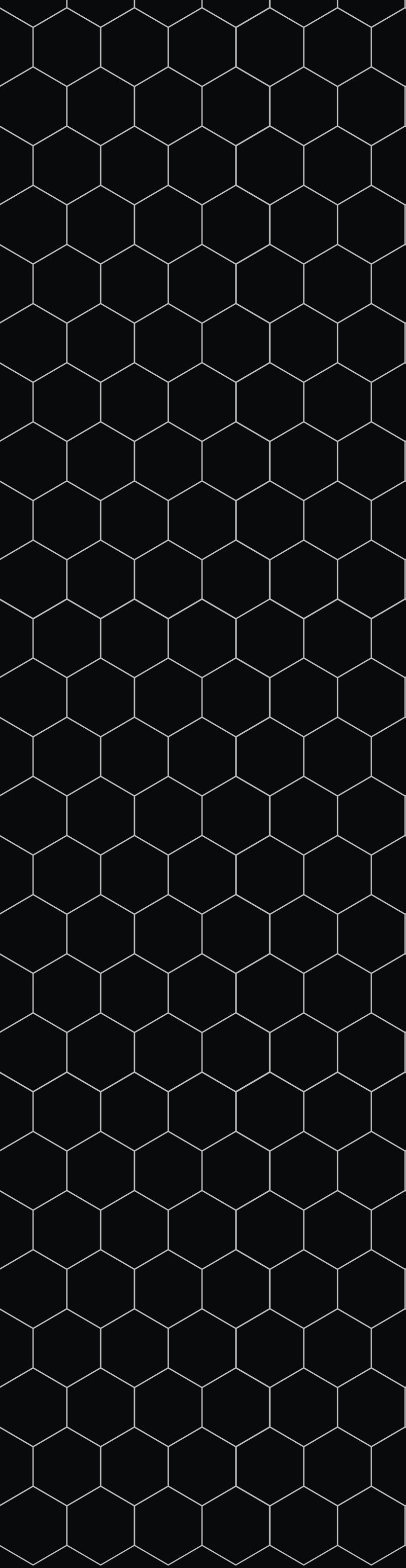 Fibo | Black Silk Hexagon Panel