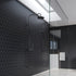 Fibo | Black Silk Hexagon Panel