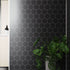 Fibo | Black Silk Hexagon Panel